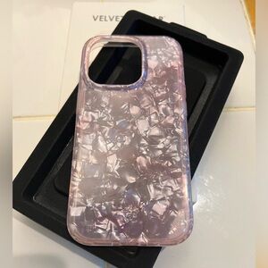 iPhone 14 Pro velvet caviar case